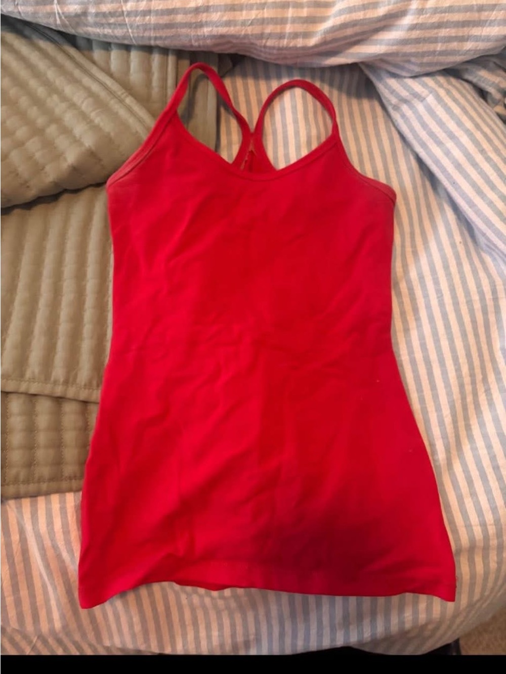 lululemon athletica Red Strappy Performance Tank